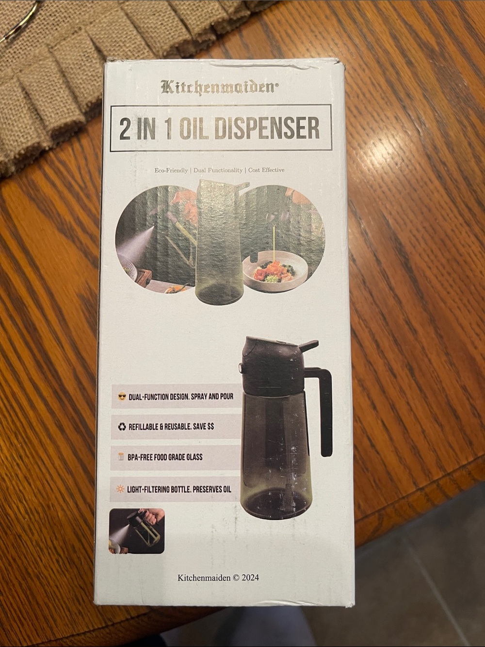 KitchenmaidEN 2-in-1 Oil Dispenser - Black
